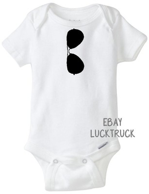 aviator sunglasses onesie